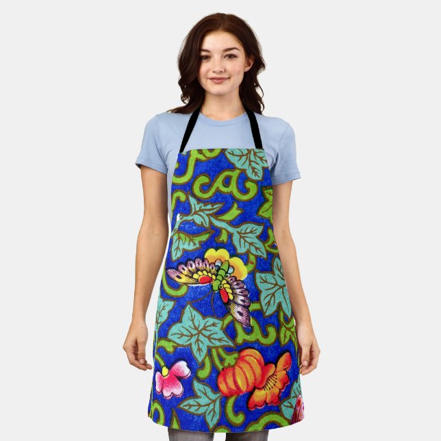 Owen Jones Antike Orientalische Schmetterlinge Schürze (Getragen)