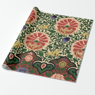 Owen Jones Chinoiserie Roter Lotus Blumendesign Geschenkpapier