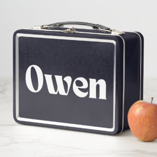 Owen Name Personalisiert Metall Brotdose