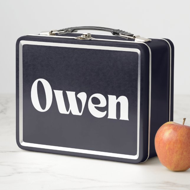 Owen Name Personalisiert Metall Brotdose (Beispiel)