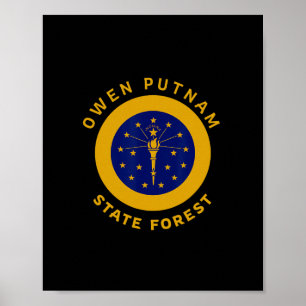 Owen Putnam State Forest Indiana Auf Reise Urlaub Poster