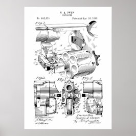 Owen Revolver Patent Poster