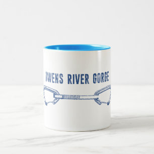 Owens River Gorge Fels Kletter Schnellverschluss Zweifarbige Tasse