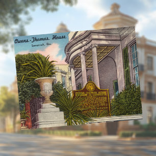 Owens-Thomas House Savannah GA Historic Postkarte