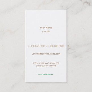 owl フクロウ名刺 visitenkarte