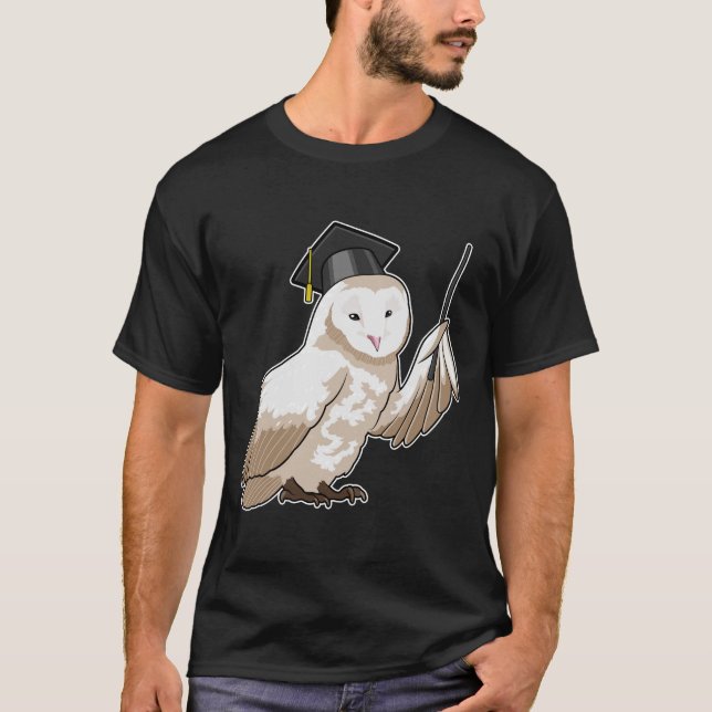 Owl als Lehrer mit Pointer T-Shirt (Vorderseite)