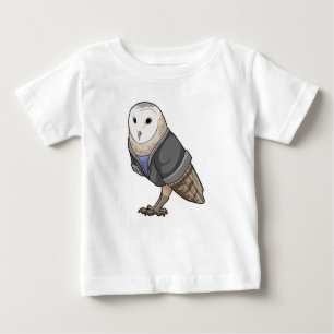 Owl als Sekretär Baby T-shirt