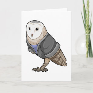 Owl als Sekretär Karte