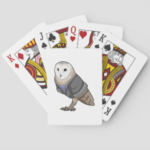 Owl als Sekretär Spielkarten