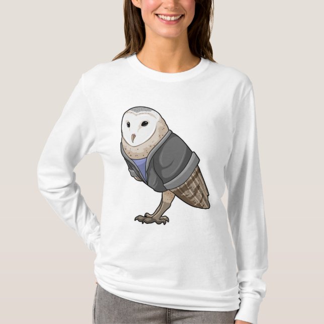 Owl als Sekretär T-Shirt (Vorderseite)