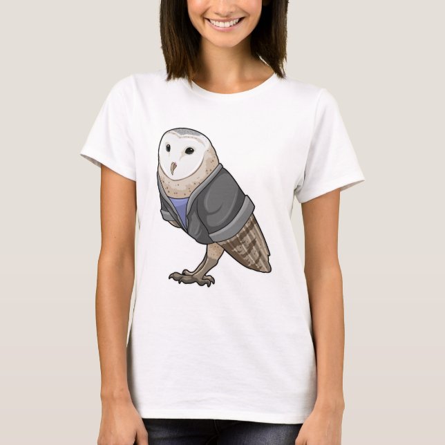 Owl als Sekretär T-Shirt (Vorderseite)