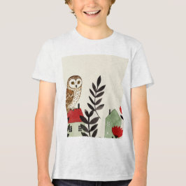 Owl and a bird Tri-Blend Shirt