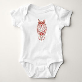 Owl Art Design Baby Bodysuit Strampler