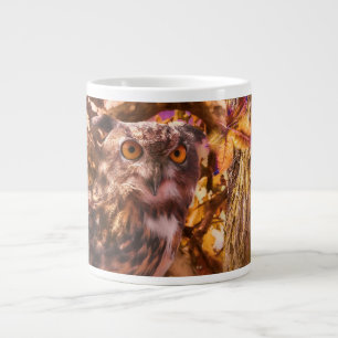 OWL AUTUMN MOON RISING Jumbo-Tasse