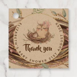 Owl Baby Danke, dass ihr Tags Liebhaber Boy Girl g Geschenkanhänger