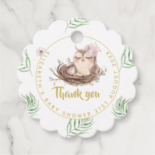 Owl Baby Danke, dass ihr Tags Liebhaber Boy Girl g Geschenkanhänger