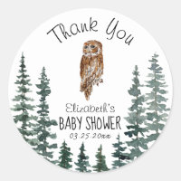 Owl Baby Dusche Danke