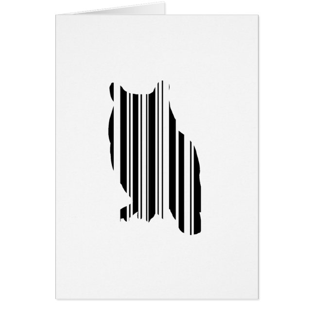 OWL BAR CODE Bird Barcode Aviäres Entwurfsmuster (Vorne)