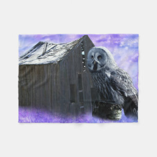 Owl Barn Shed Fleecedecke