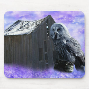 Owl Barn Shed Mousepad