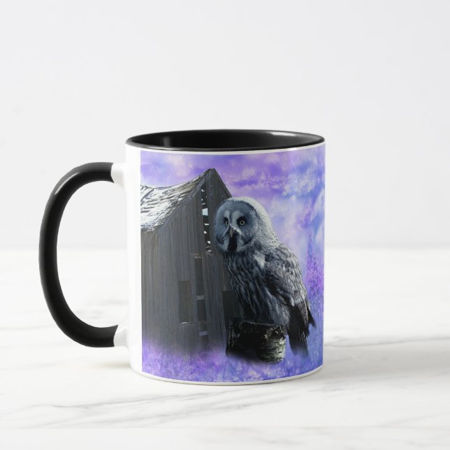 Owl Barn Shed Tasse (Links)