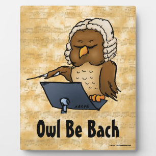 Owl Be Bach Fotoplatte