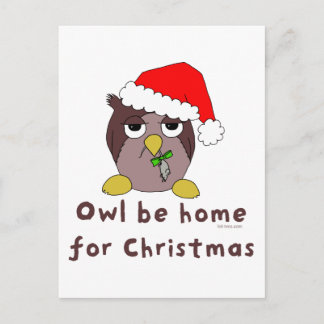 Owl be Zuhause Postkarte