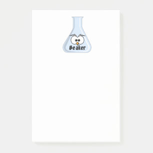 Owl Beaker Funny Science Cartoon Post-it Klebezettel