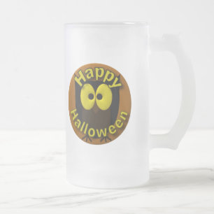 Owl-Bild Mattglas Bierglas
