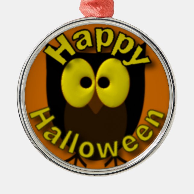 Owl-Bild Ornament Aus Metall (Vorne)