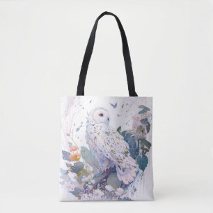 Owl Bird Portrait Animal Painting Wildlife Forest