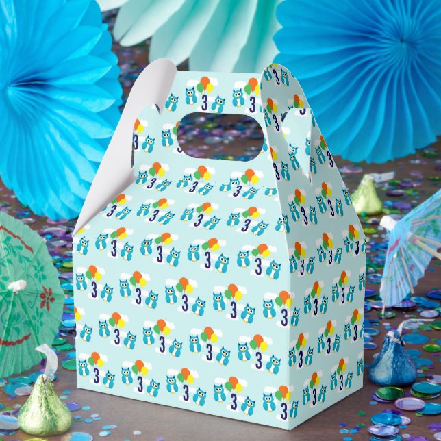Owl Birthday Geschenkschachtel (Party)
