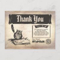 Owl Birthday Magic Danke