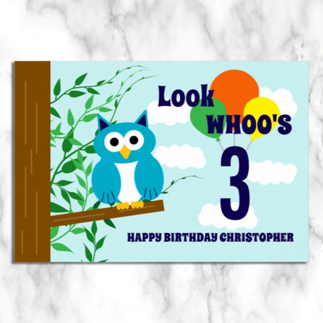 Owl Birthday Poster (Von Creator hochgeladen)
