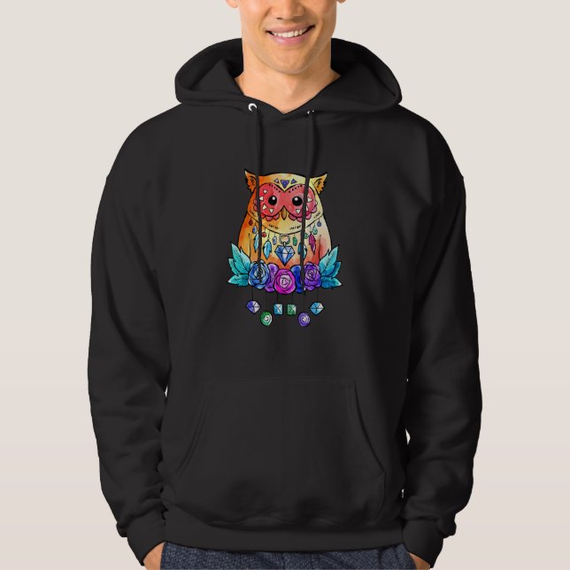 Owl Boho Chic Hoodie (Vorderseite)