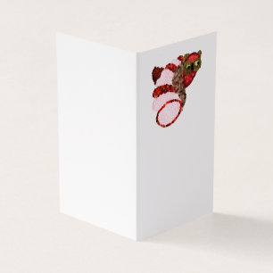 Owl Book Folded Business Card Visitenkarten