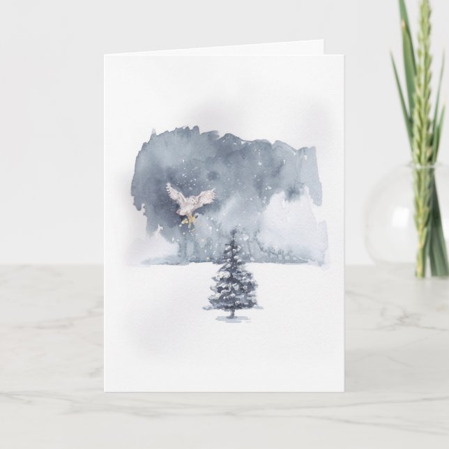 Owl Bringing Star Karte (Vorderseite)