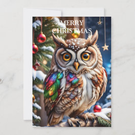 Owl bringt Wärme und Freude Feiertagskarte