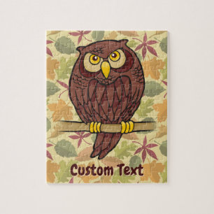 Owl Cartoon Jigsaw Puzzle
