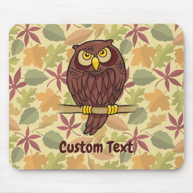 Owl Cartoon Mouse Pad Mousepad (Vorne)