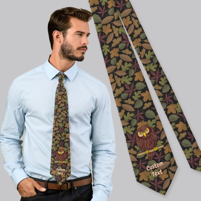 Owl Cartoon Neck Tie Krawatte (Von Creator hochgeladen)