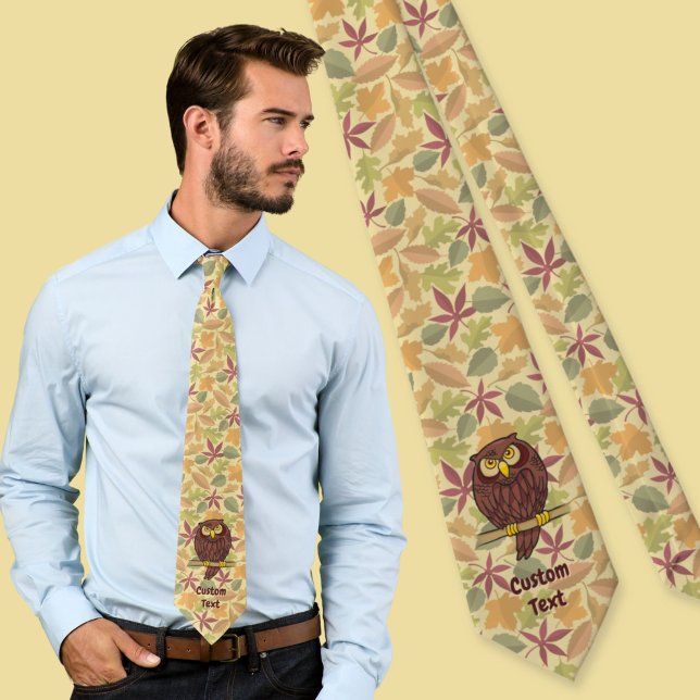 Owl Cartoon Neck Tie Krawatte (Von Creator hochgeladen)