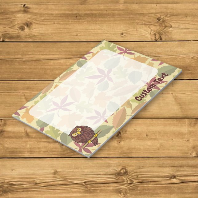 Owl Cartoon Notepad Notizblock (Von Creator hochgeladen)