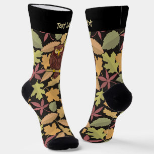 Owl Cartoon Socken