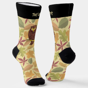 Owl Cartoon Socken