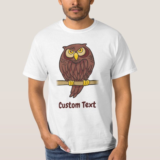 Owl Cartoon T - Shirt (Vorderseite)