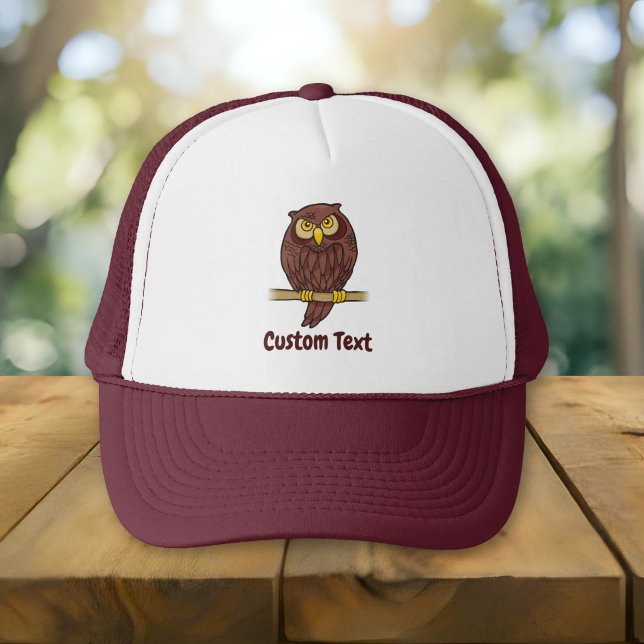 Owl Cartoon Trucker Hat Truckerkappe (Von Creator hochgeladen)