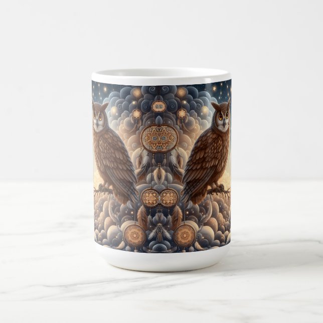 Owl Christmas  Kaffeetasse (Mittel)