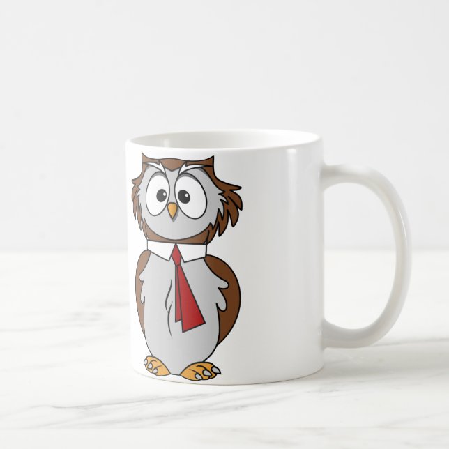Owl Classic White Tasse (Rechts)