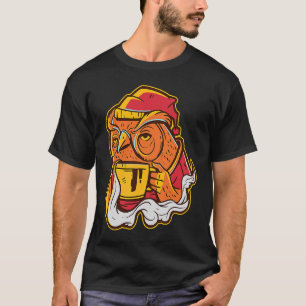 Owl Coffee Drink Funny Vintag Owl Drink Kaffee T-Shirt